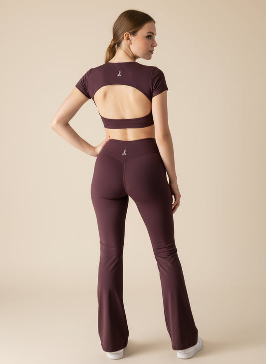 PowerMove Open-Back Flare Set- Mocca Berry