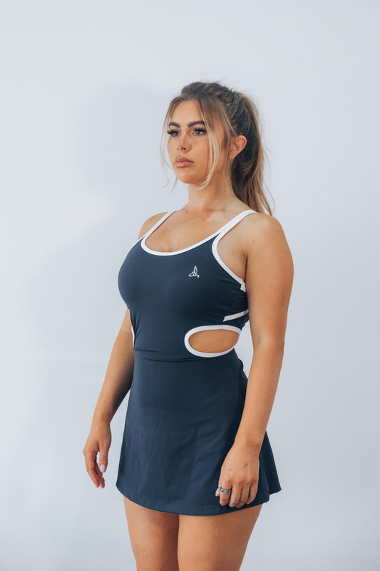 Paria Heartline Dress Navy