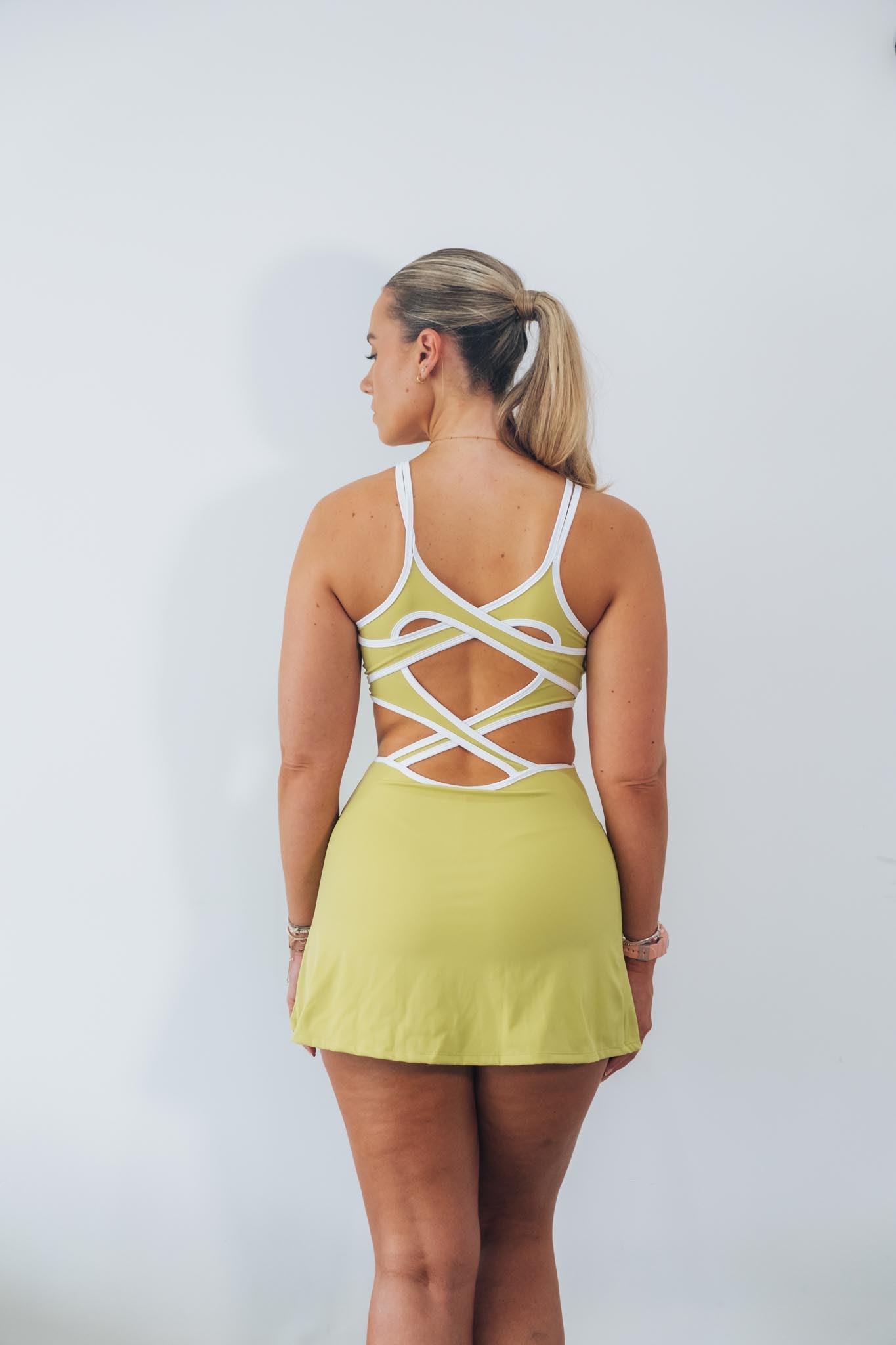 Paria Heartline Dress Yellow