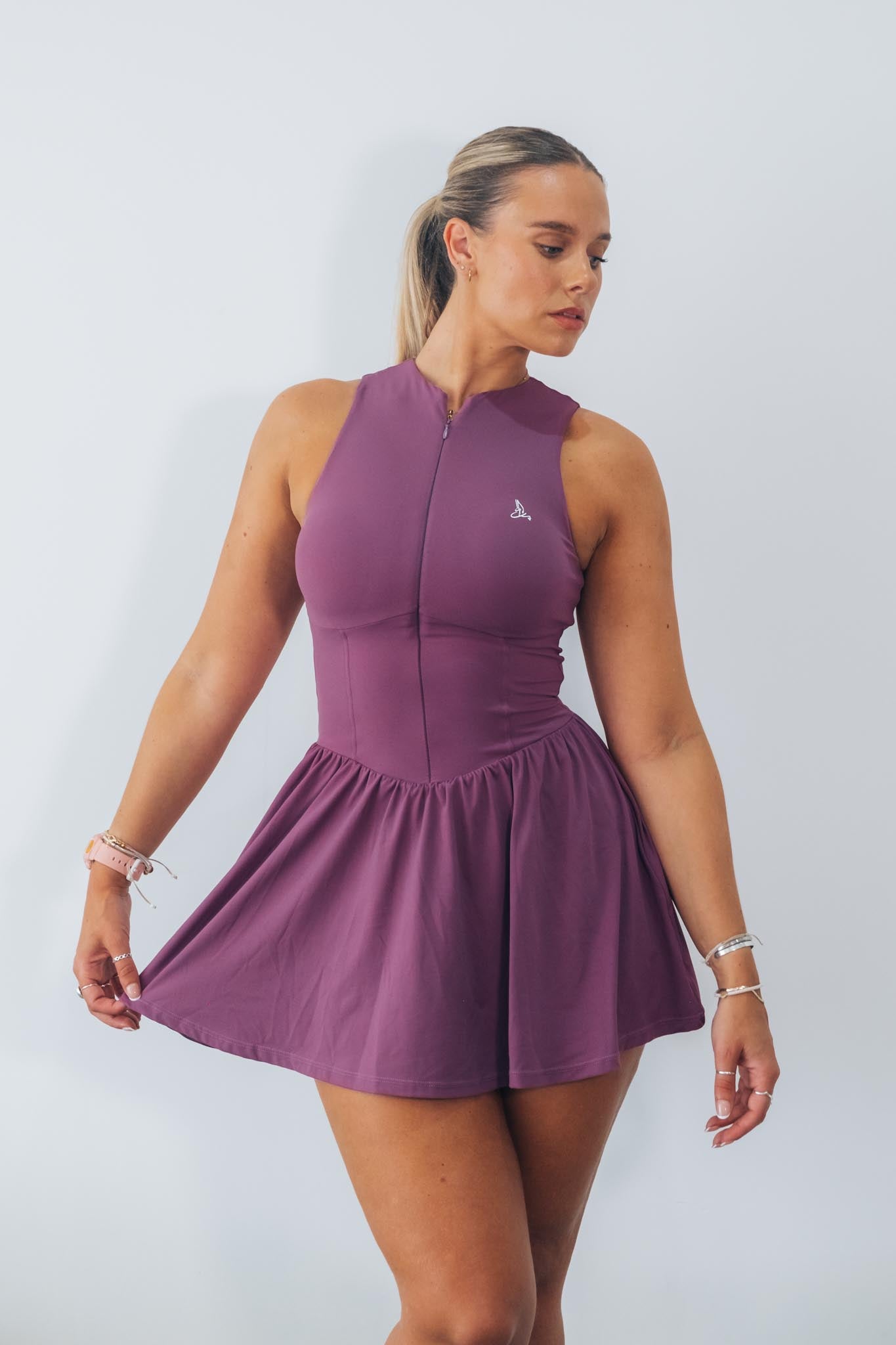 Paria Cloud Dress- Purple (soft+airy feel)