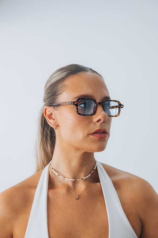 Leopard Blue – Pattern Frame Sunglasses