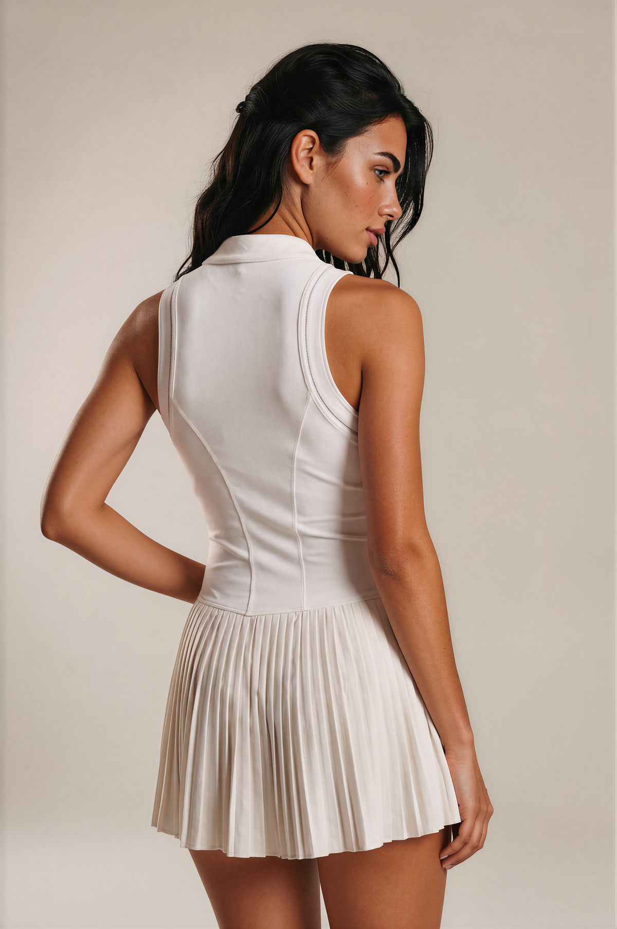 Ivory Court Sculpt Dress