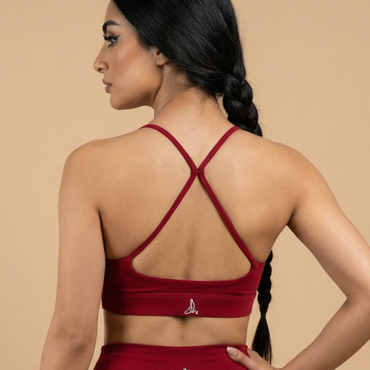 Scarlet Cross-Back Top