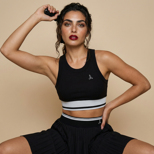 Noir Court Sculpt Dress