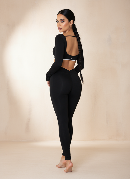 Eclipse Long Sleeve Set -Black