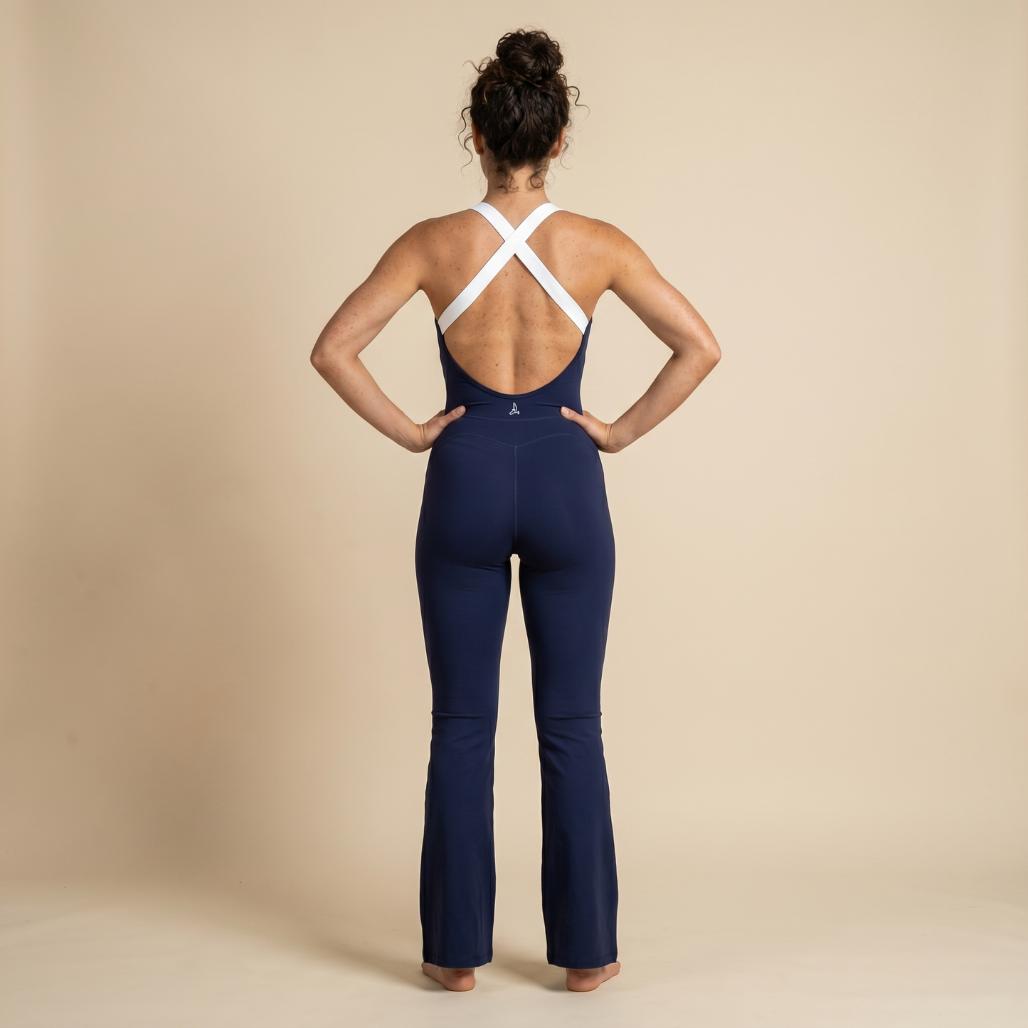 Navy Sculpt Flare Jumpsuit - Limited Edition