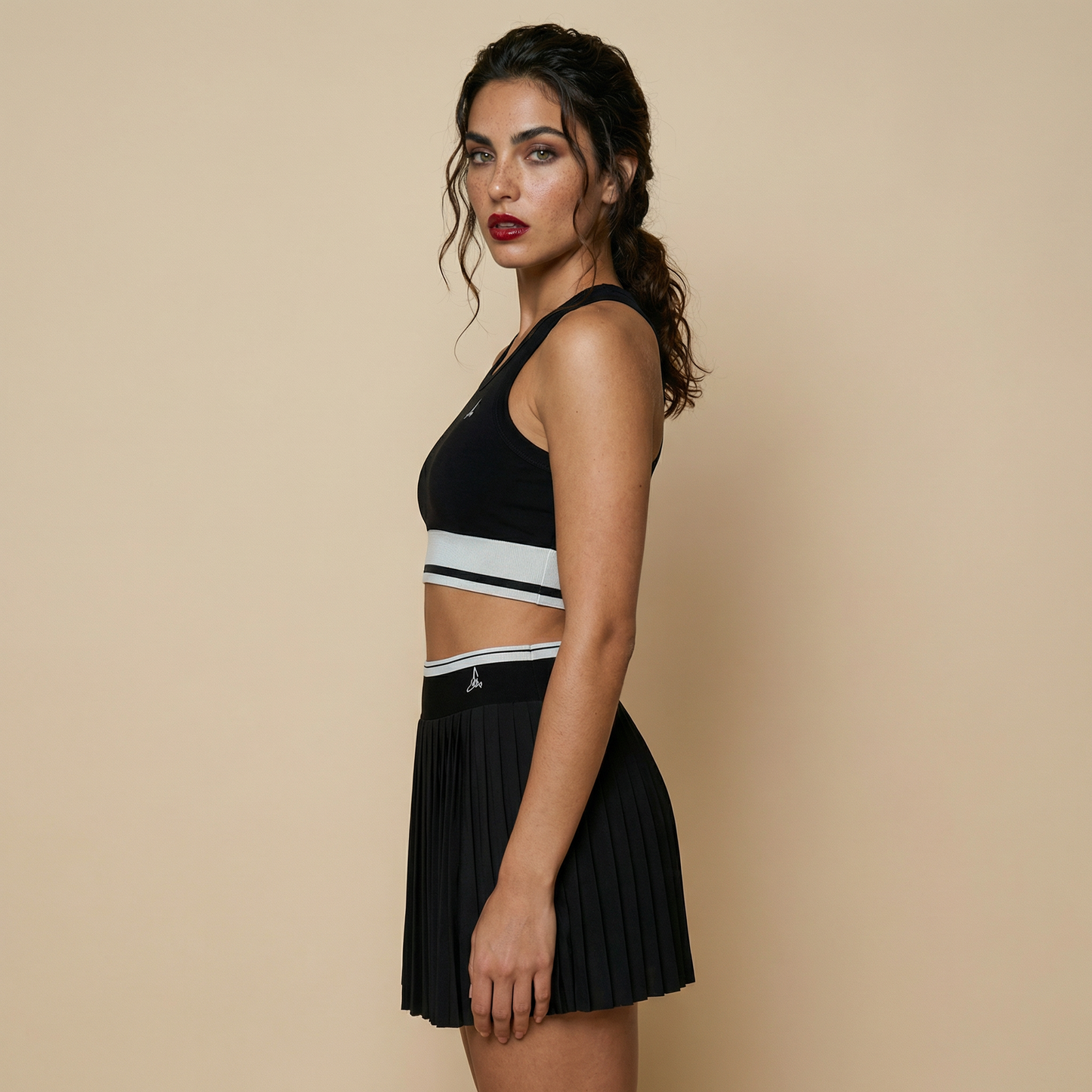 Noir Court Sculpt Dress