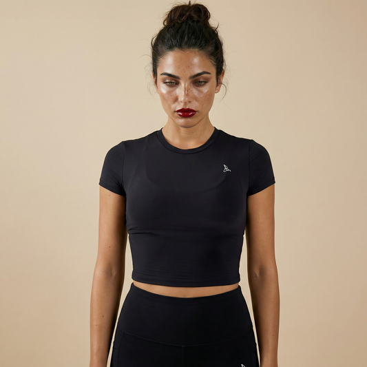 Noir Buttery Soft Sculpt Short Sleeve Top